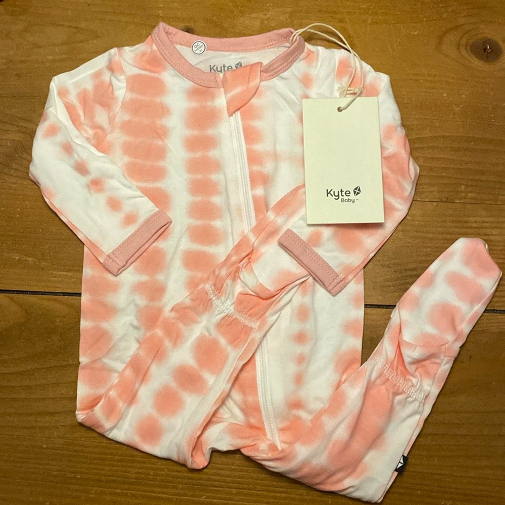 Kyte Baby Pink Riptide Onesie